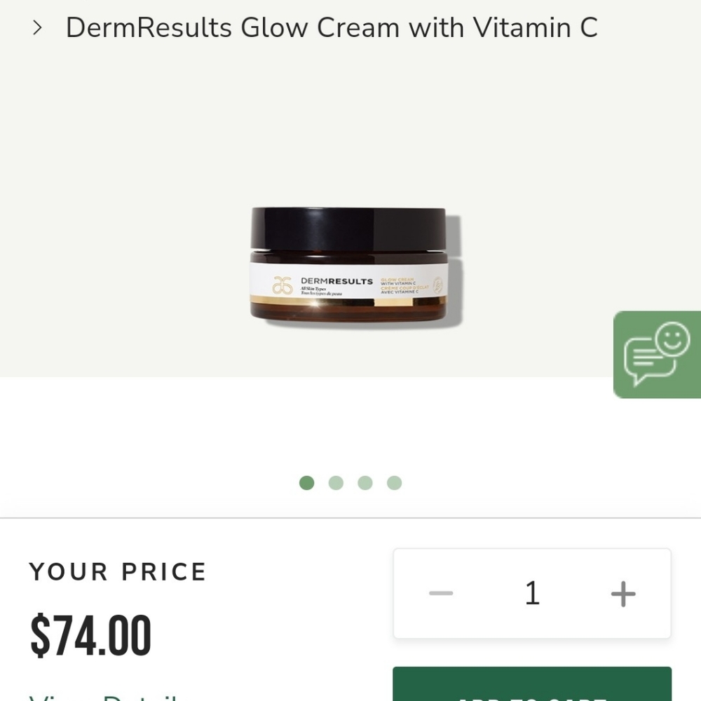 Arbonne DermResults Glow Cream with Vitamin C